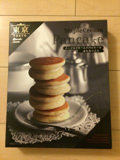 メープルクリームのパンケーキ